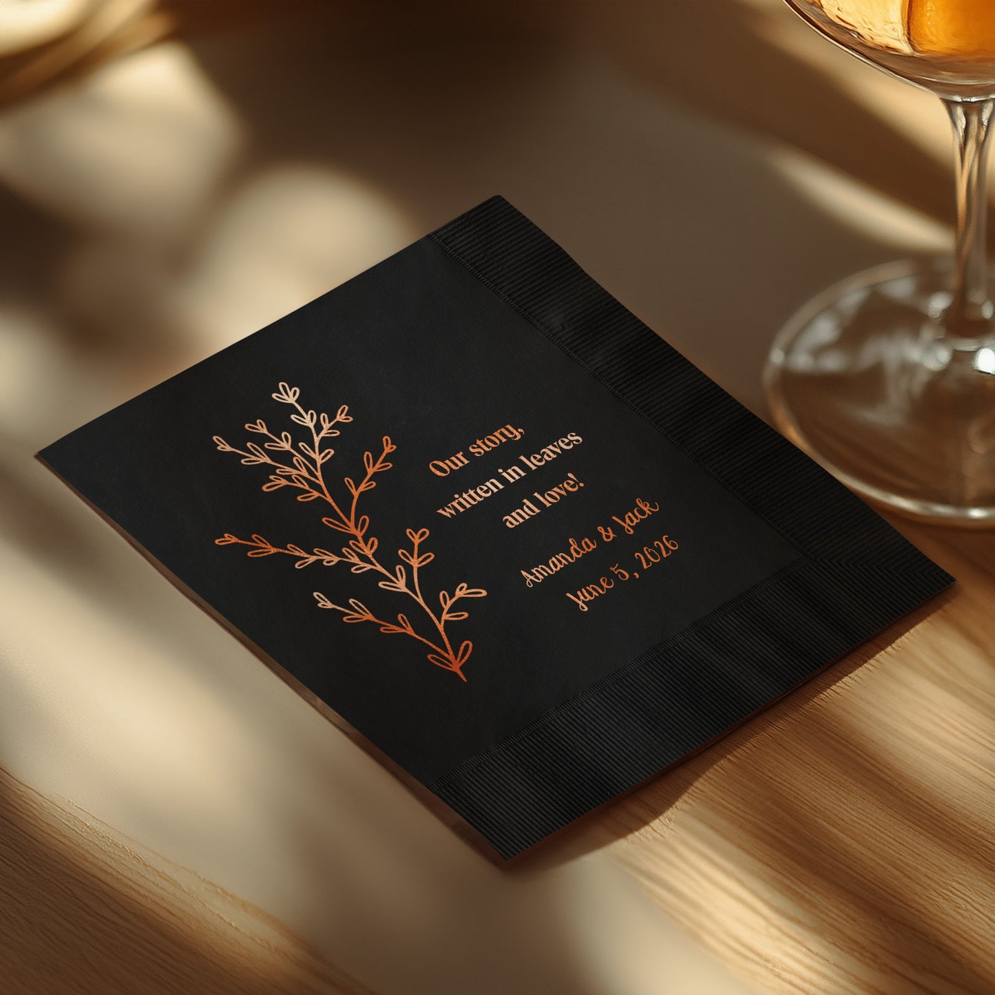 Elegant Custom Printed Wedding Napkins product type