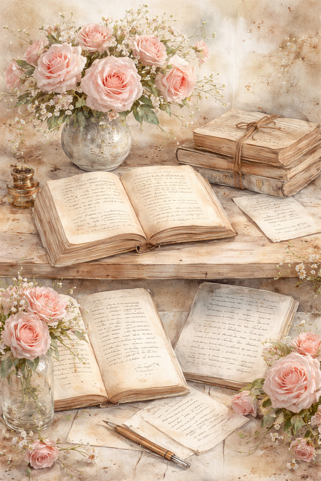 Amazon Book Pictures: Vintage Rose & Lace Collection – Shabby Chic Ephemera, Printable Collection, 100 PDF Downloadable Images