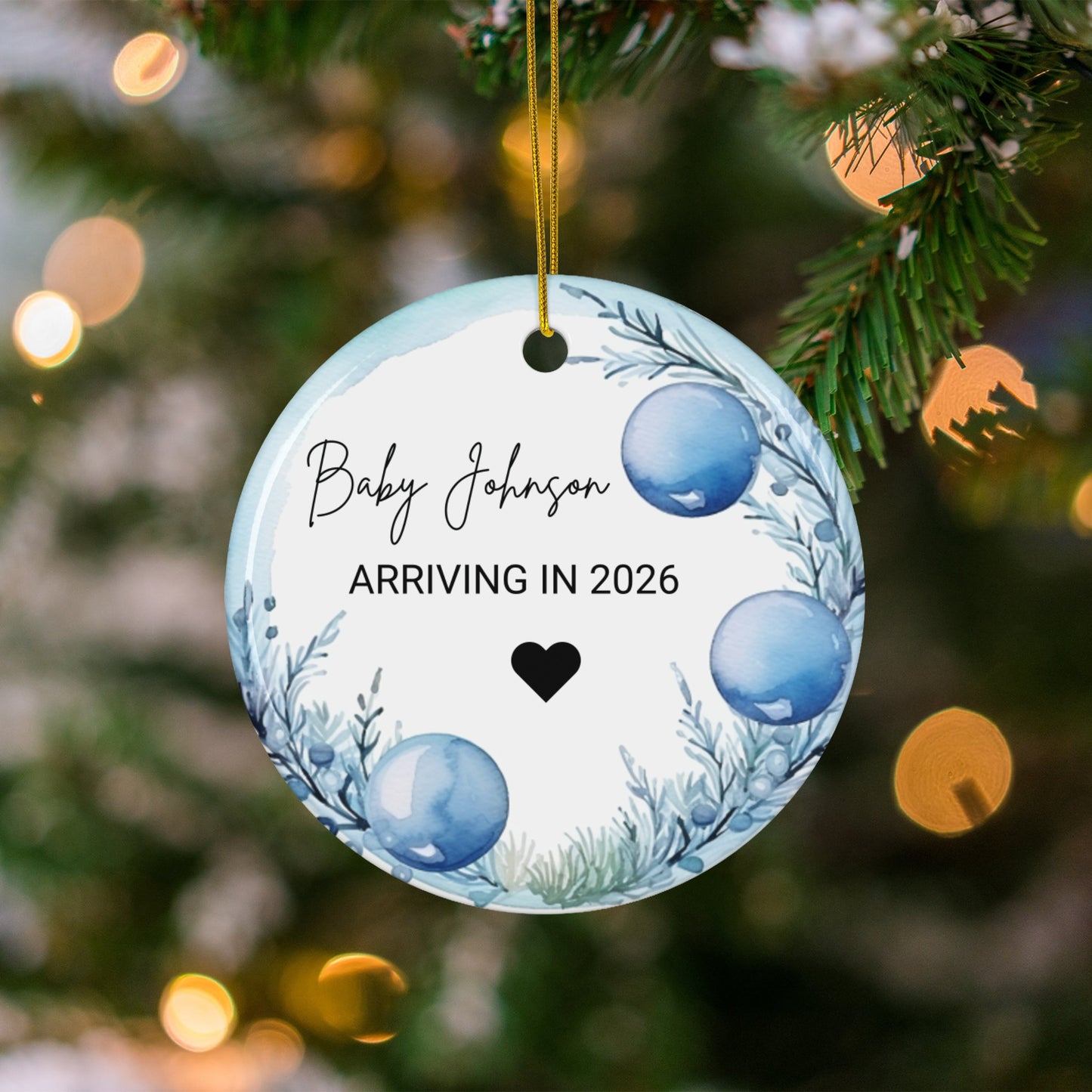 Personalized Baby's First Christmas Ornament product type