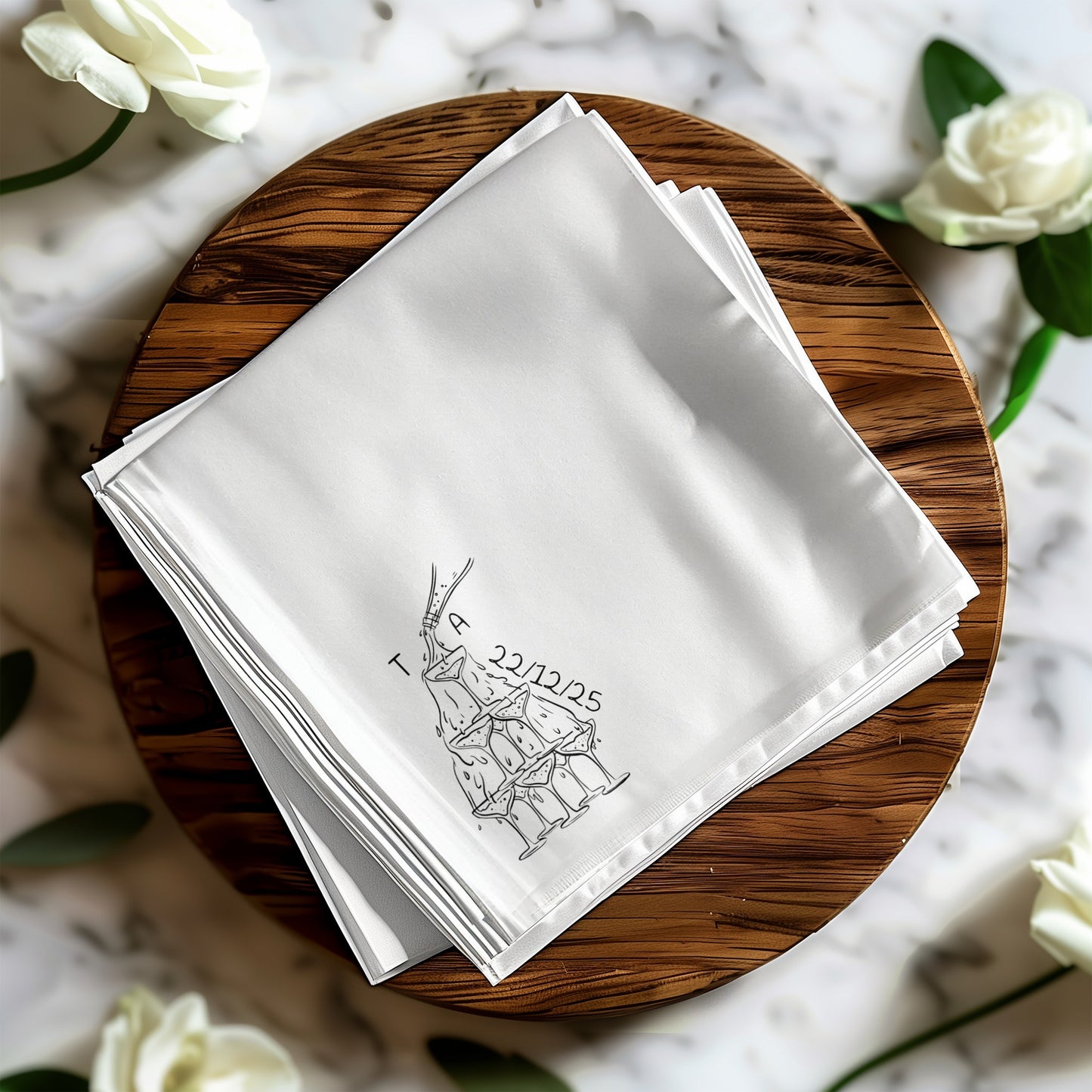 Elegant Personalized Elephant Design Napkin product type