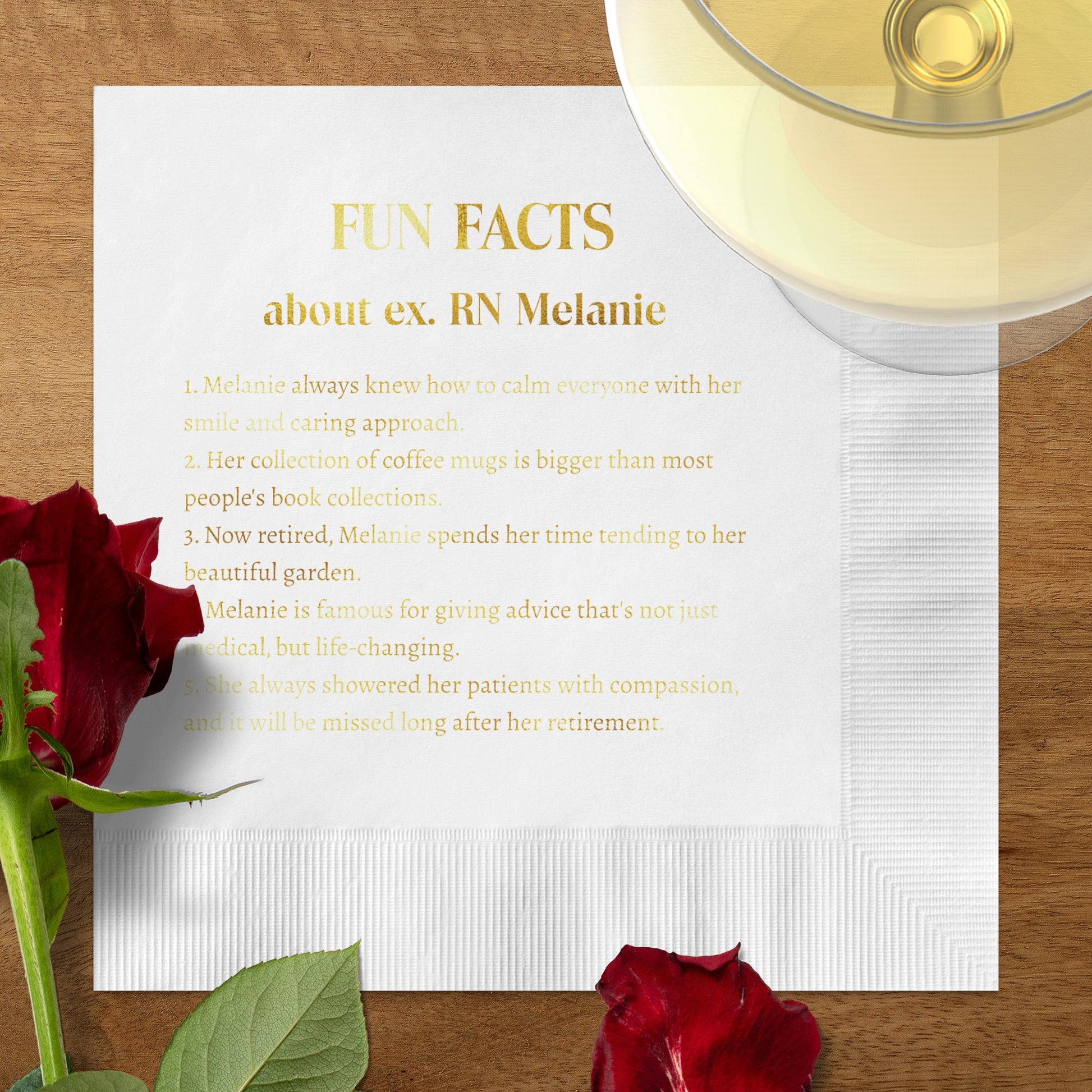Fun Facts Decorative Cocktail Napkin Product