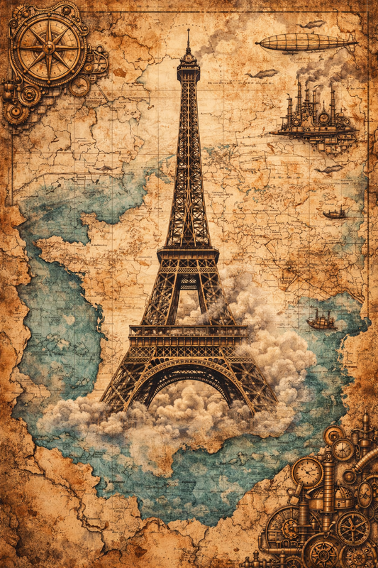 Amazon Book Pictures: The Vintage Explorer Series, Steampunk Maps Bundle, Printable Collection, 100 + PDF Downloadable Images