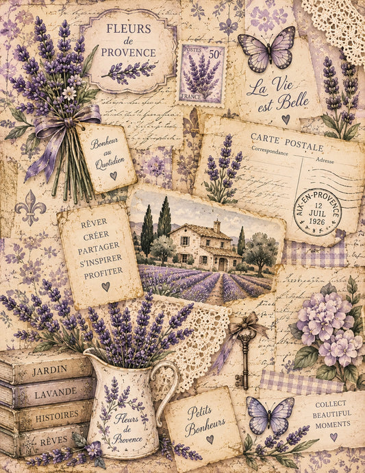 Amazon Book Pictures: Lavender Dreams Ephemera Colletion, Printable 100+ JPG Downloadable Images