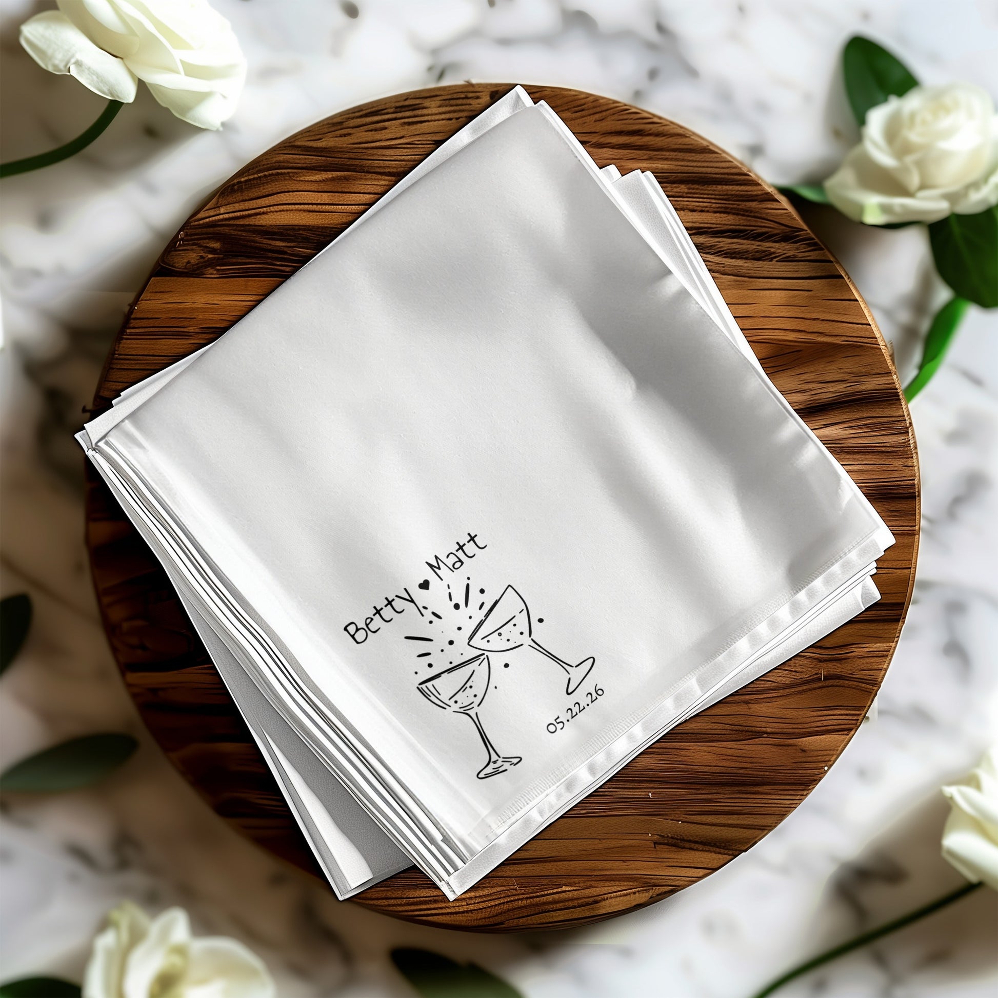 Custom Personalized Wedding Table Event Napkin product