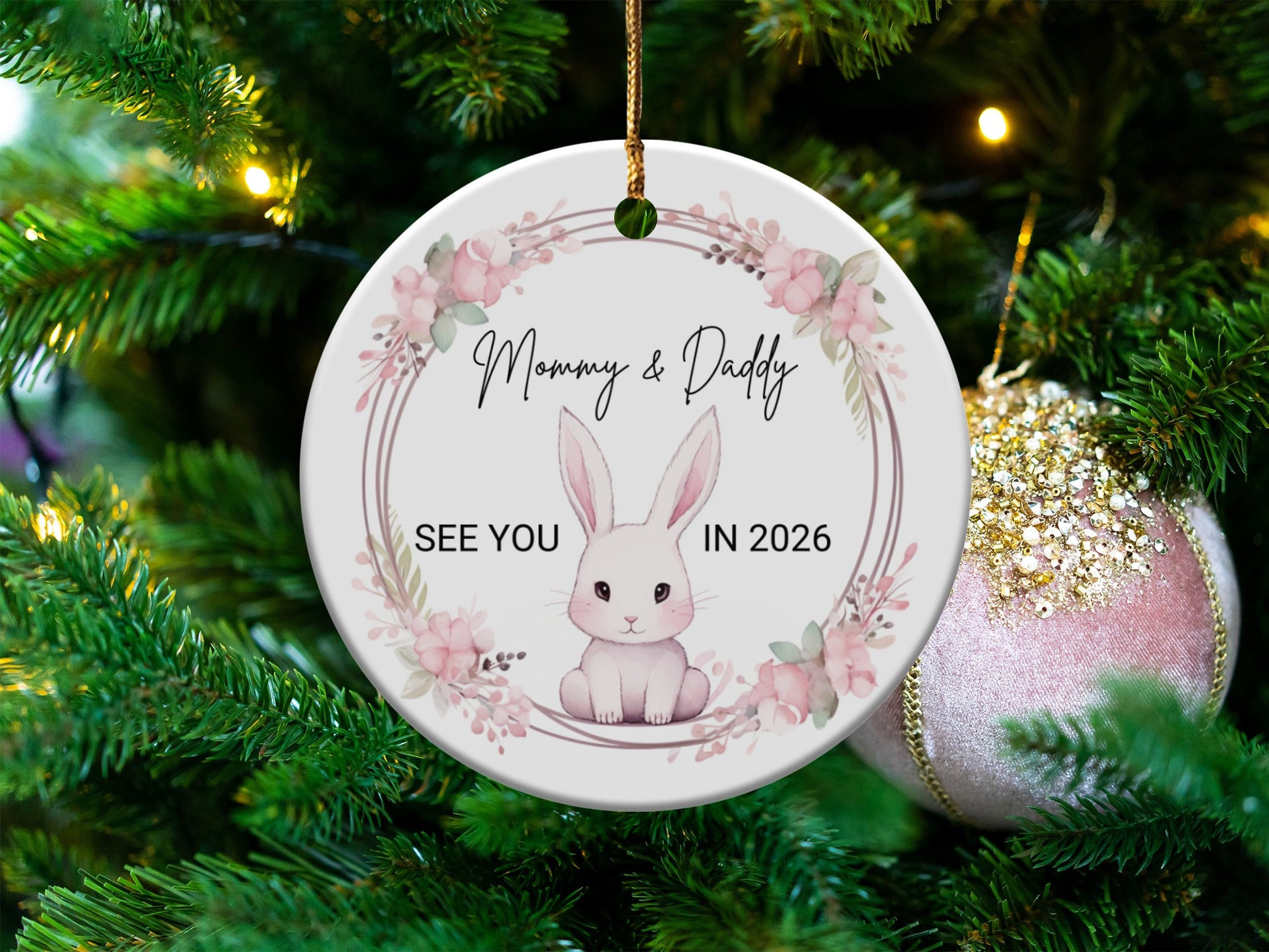 Mommy and Daddy See You in 2026 ornament product