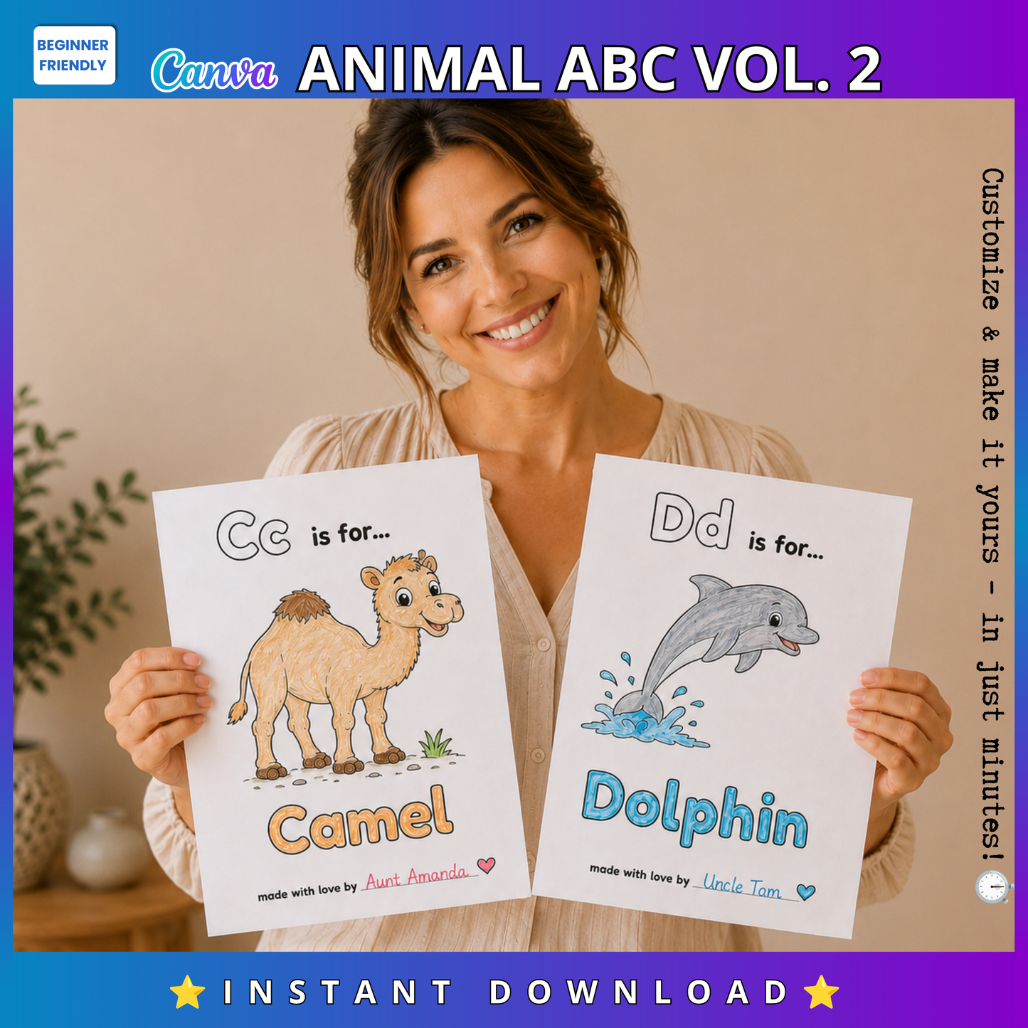 Amazon Book: BABY'S FIRST ABC Coloring Book, Animals from A to Z, Baby Shower Activity & Keepsake: Color, Sign, Treasure
