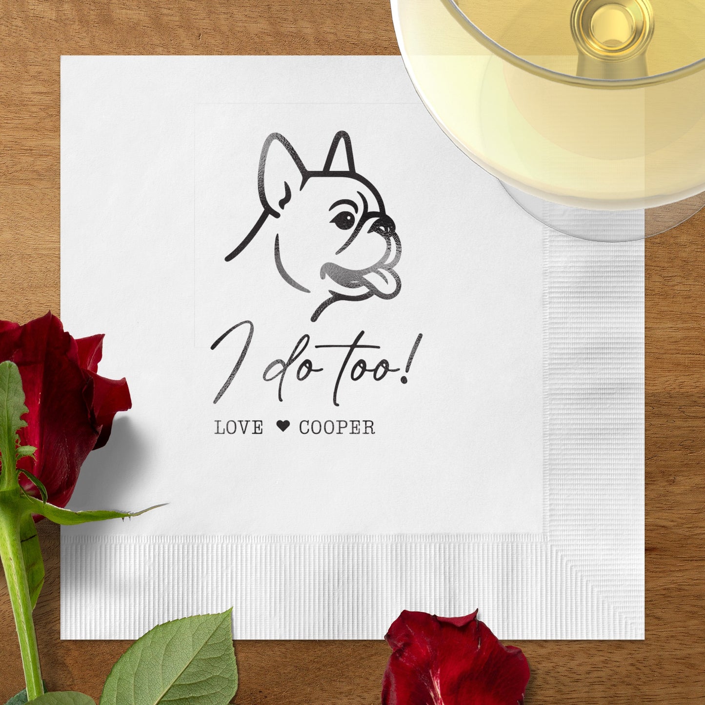 Dog Themed Personalized Party Napkins