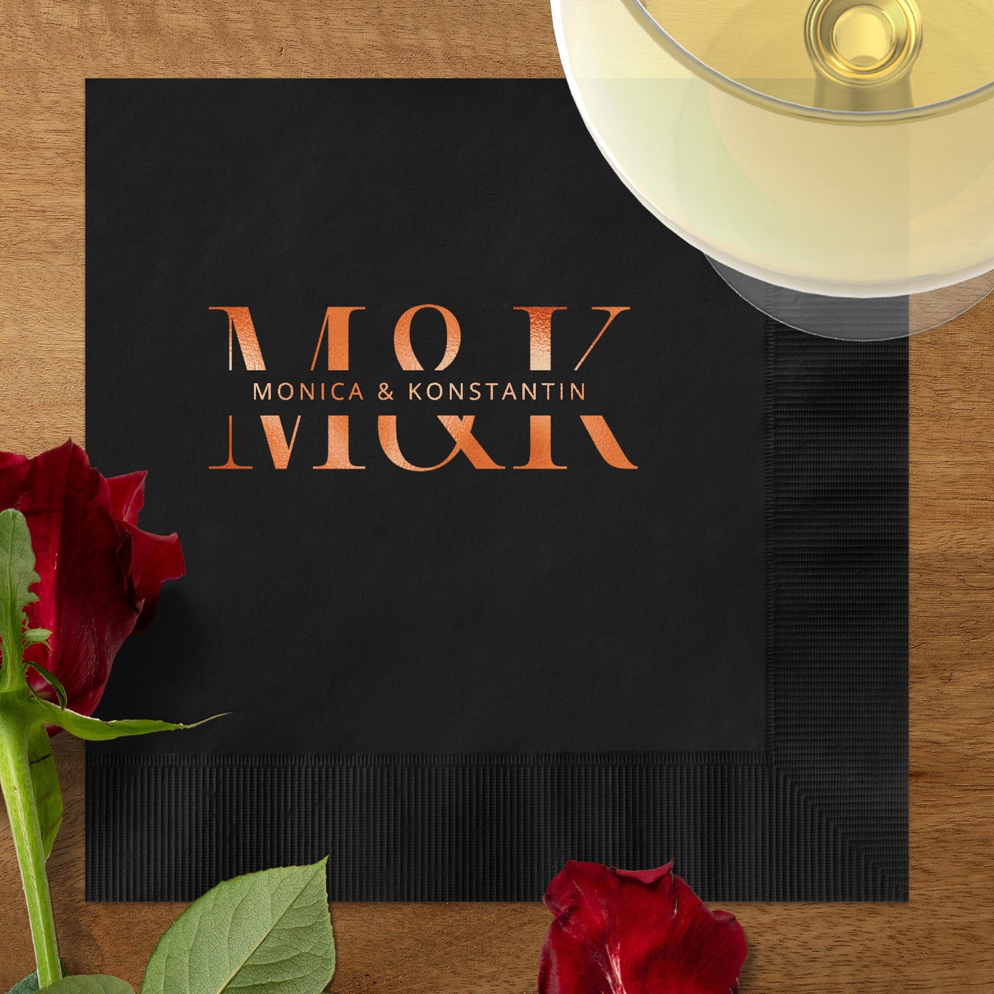 Elegant Personalized Monica & Konstantin Napkin product