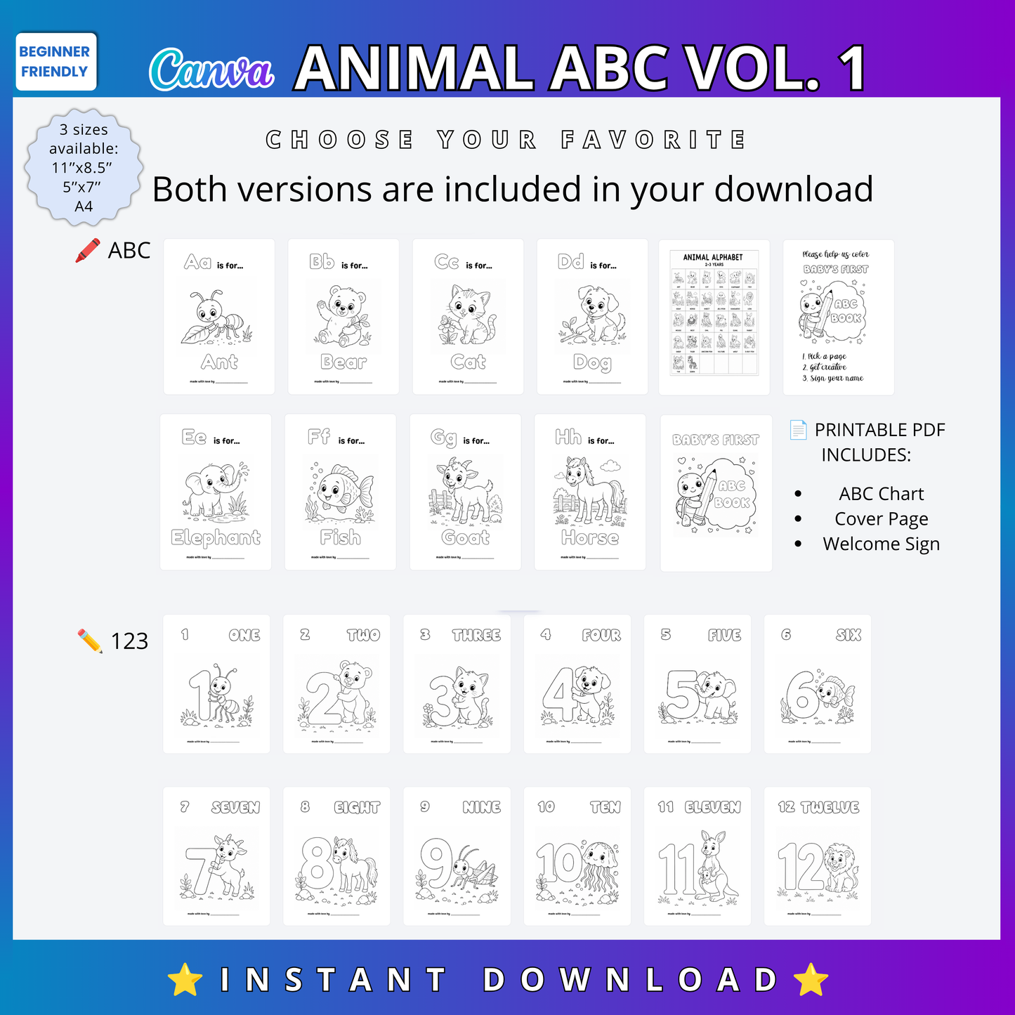 Amazon Book: BABY'S FIRST ABC & 123 BOOK