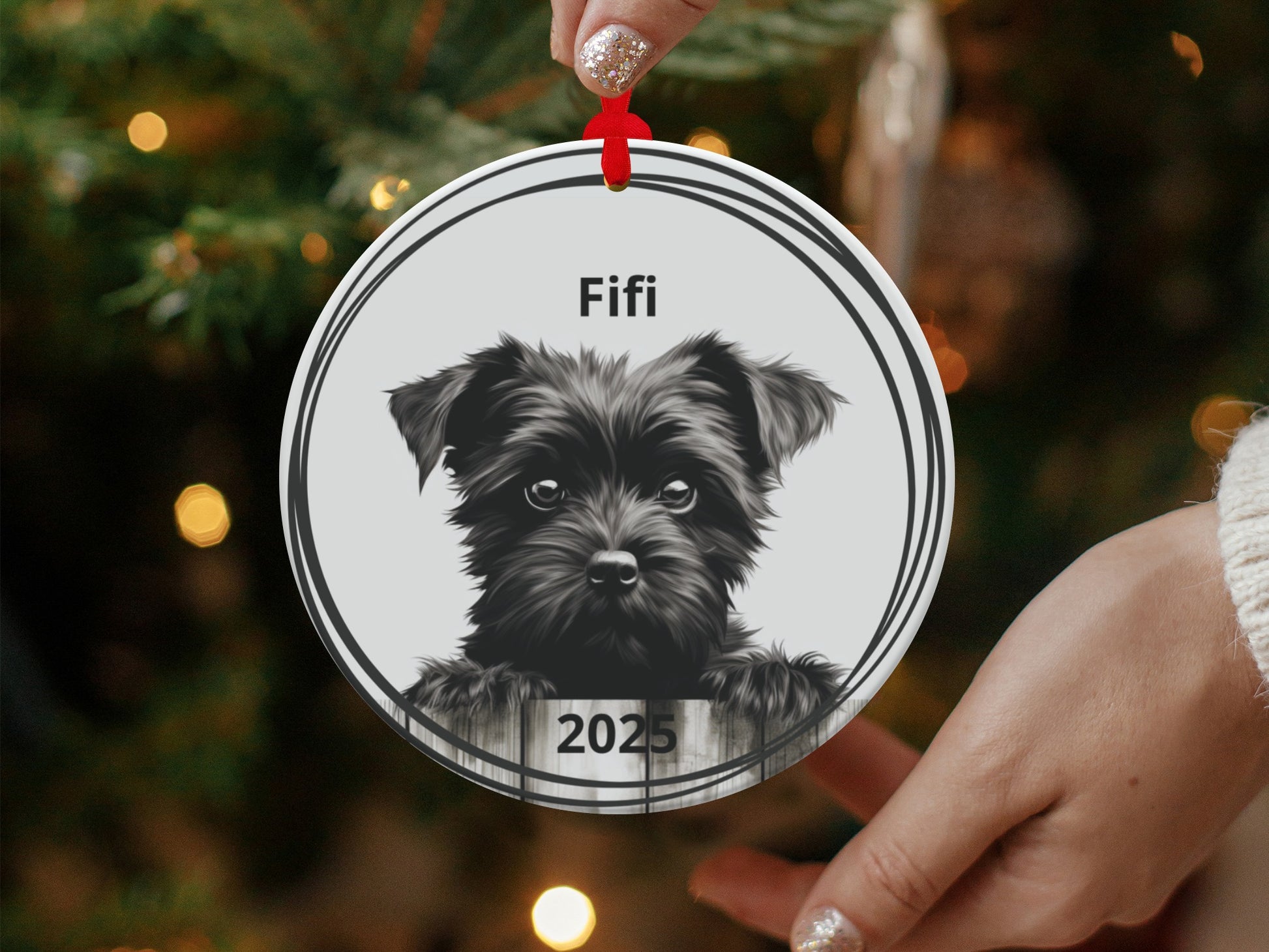 Custom Christmas Tree Hanging Ornament product