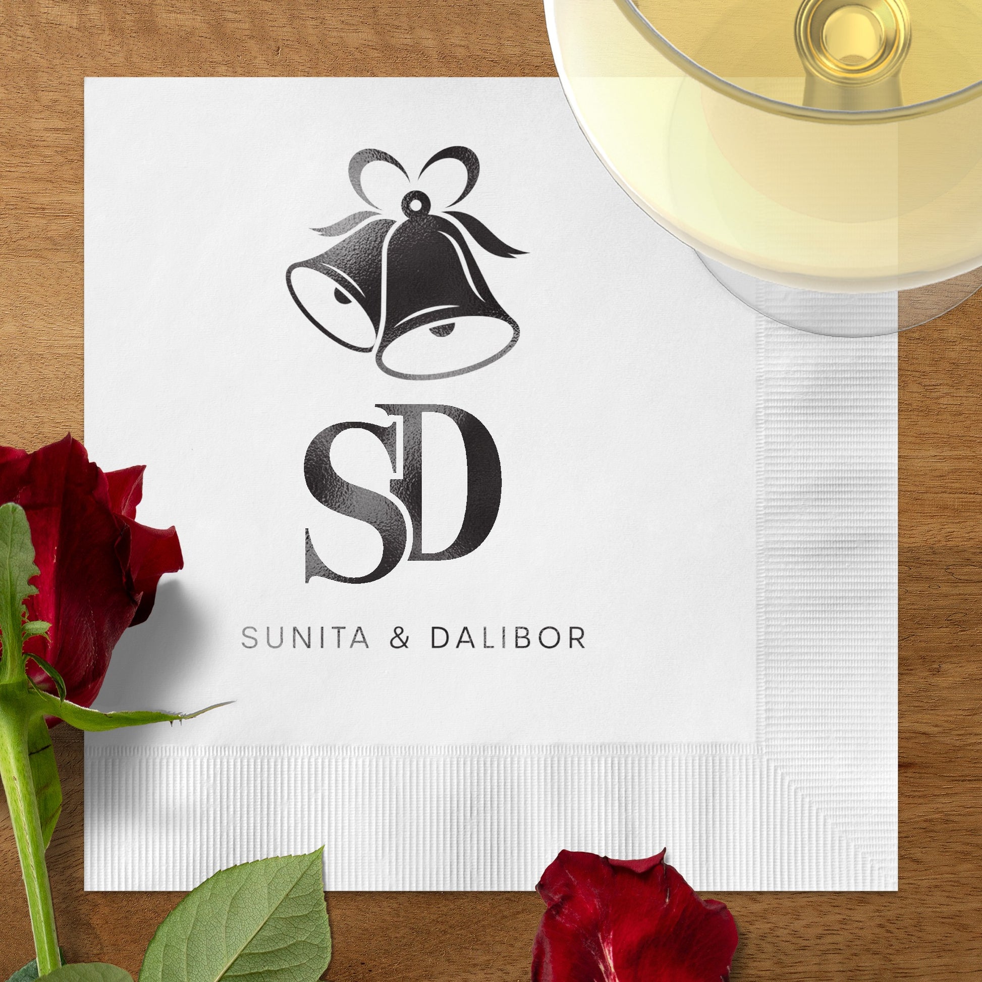 Elegant Custom Wedding Bells Napkins Product Type