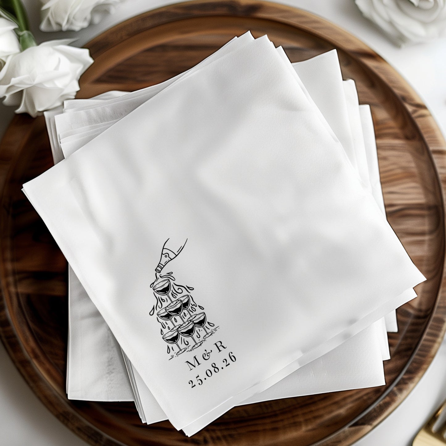 Elegant Personalized Embroidered Napkin product type