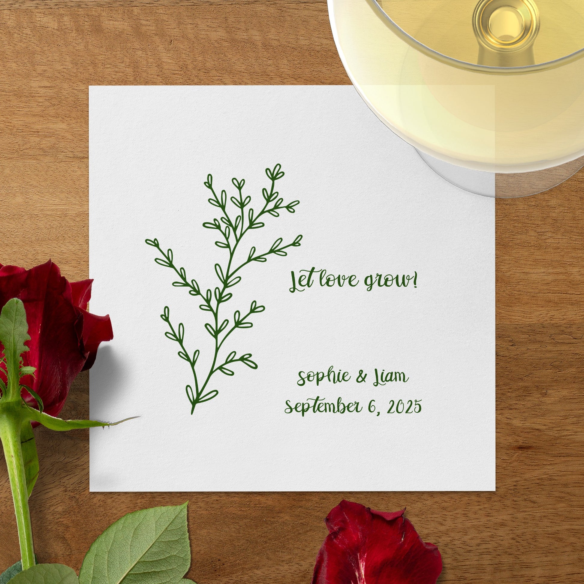 'Elegant Let Love Grow Wedding Invitation Card product type'