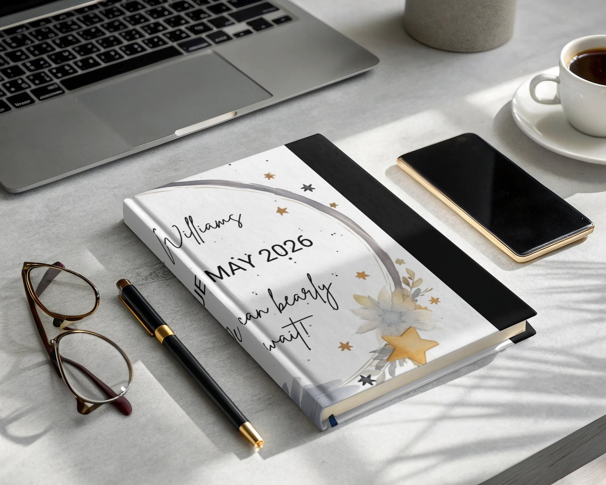 Customizable Minimalistic 2026 Planner Notebook product type