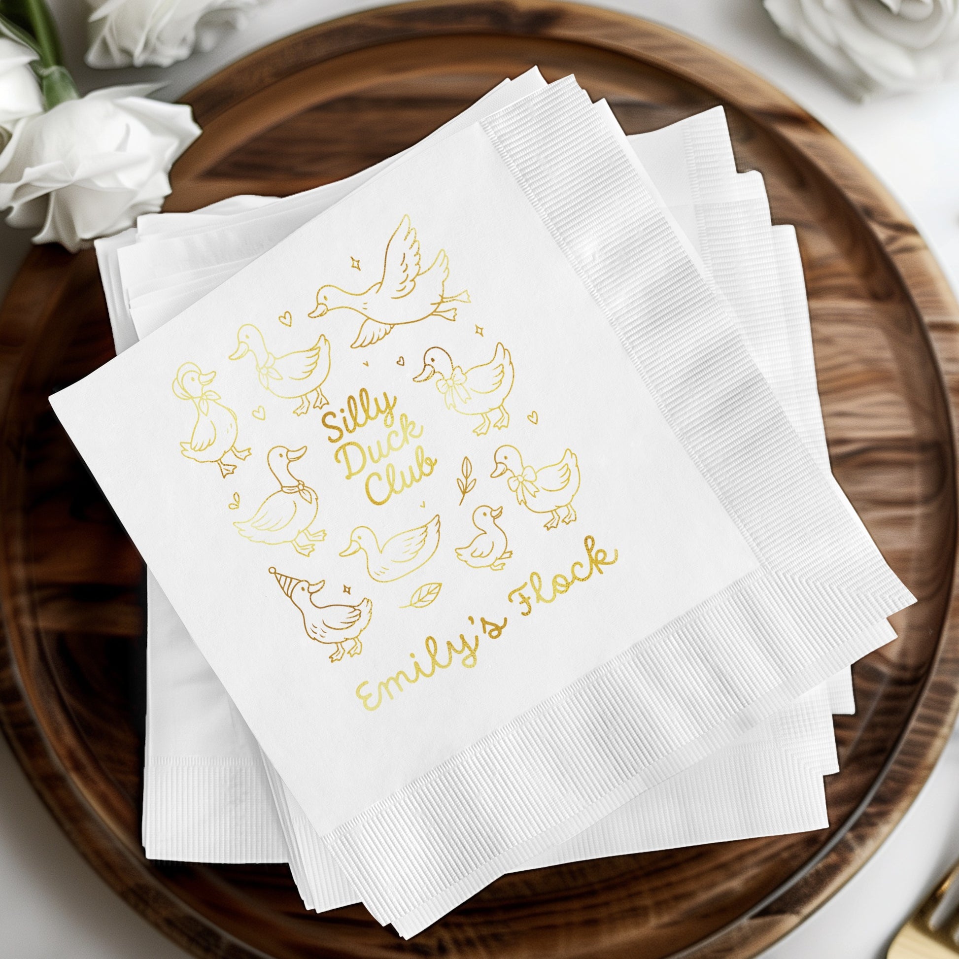 Silly Duck Club themed decorative napkins product type