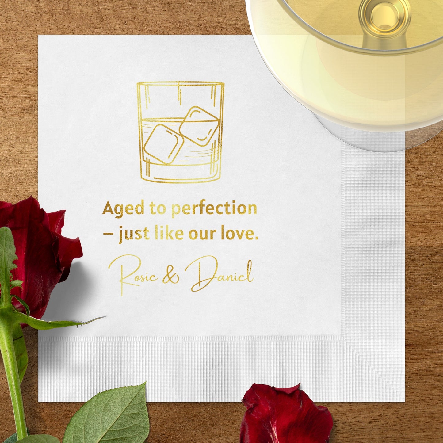 Aged to perfection just like our love napkin product