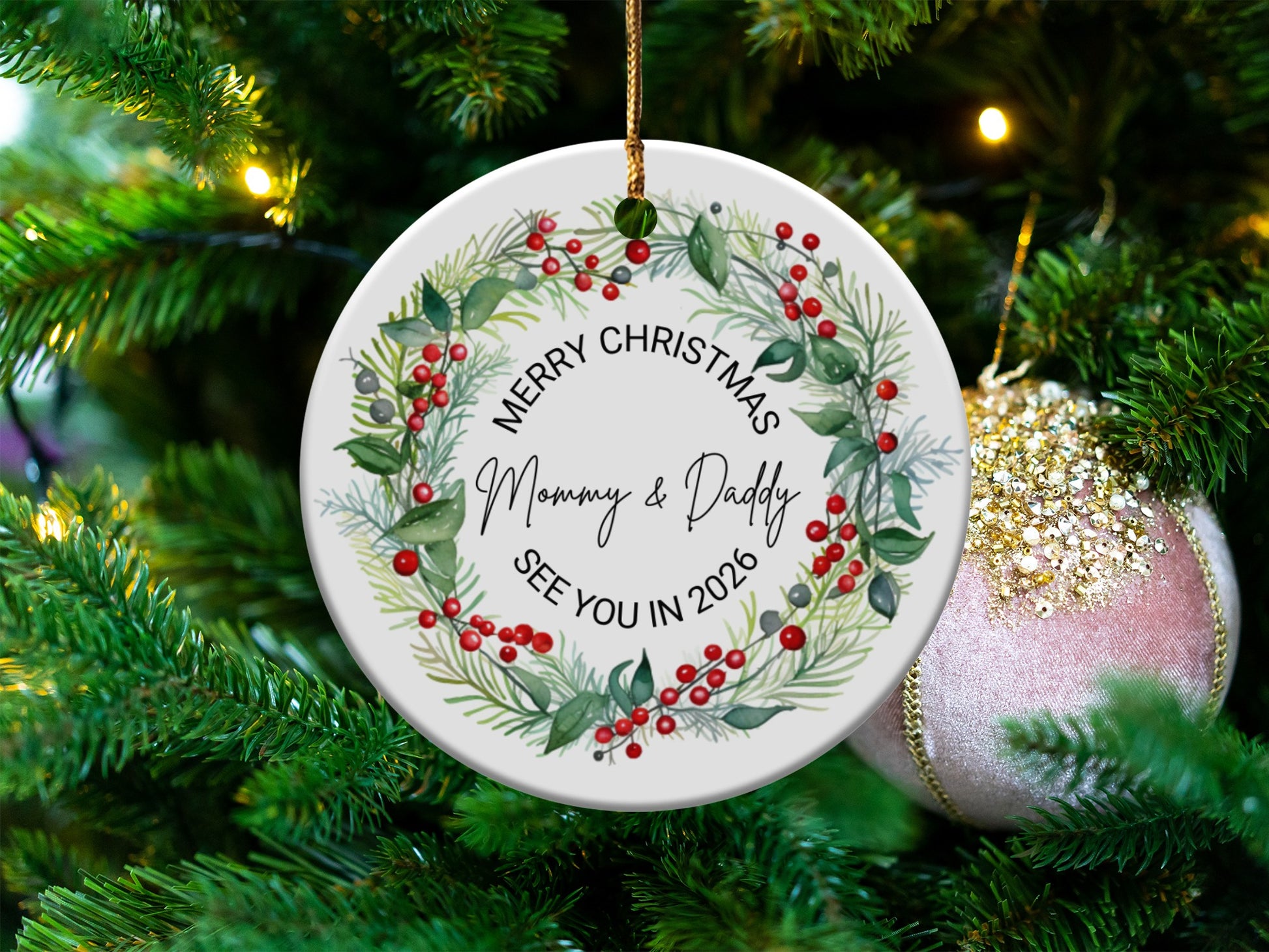 Merry Christmas See You in 2026 Ornament product