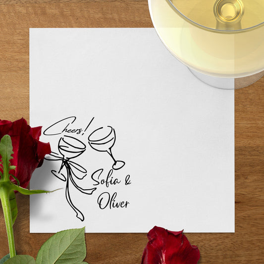 Cheers Sofia and Oliver Personalized Card product type