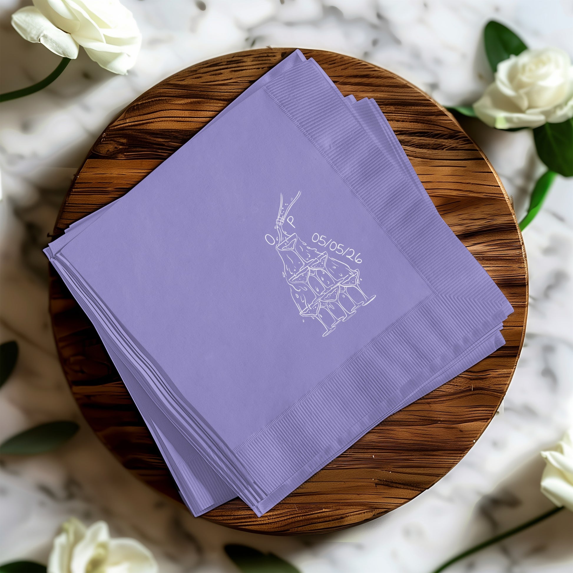 Custom Printed Detailed Map Design Napkin product