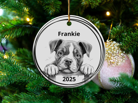 Christmas Tree Personalized Dog Ornament product type