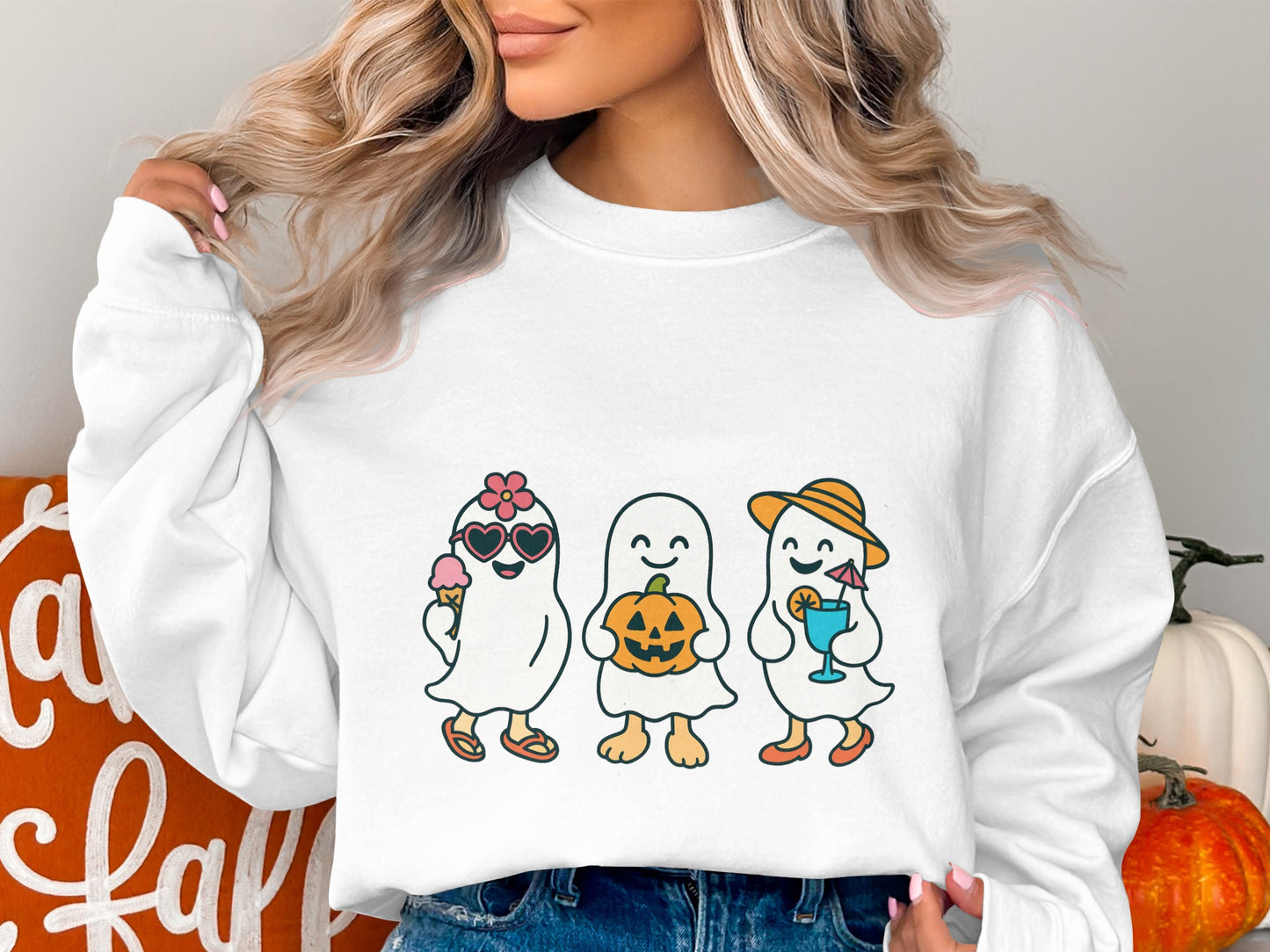 Cartoon Family Penguins Autumn Sweatshirt, Cute Fall Graphics Pullover, Cozy Thanksgiving Apparel for Women and Men