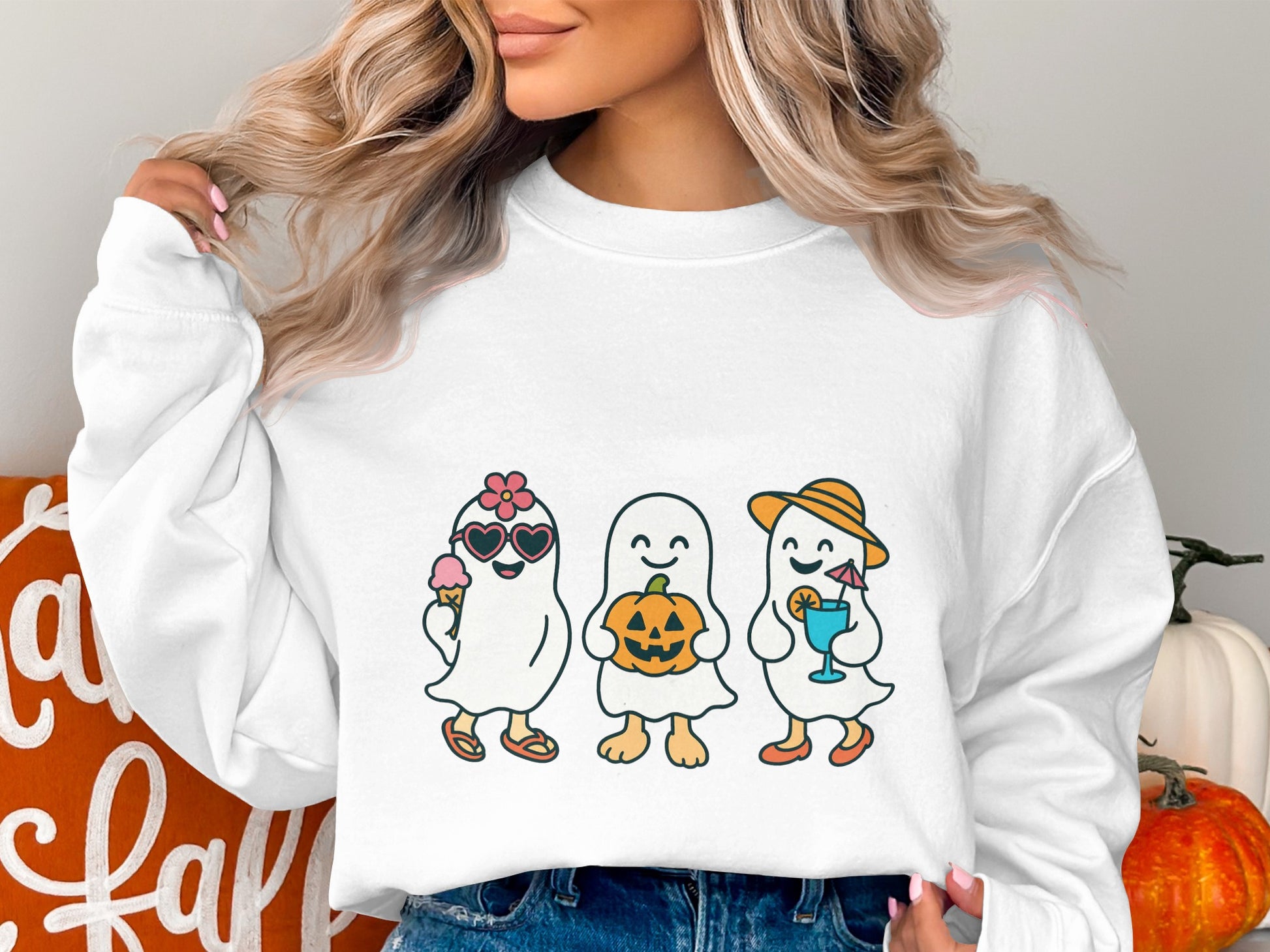 Cartoon Family Penguins Autumn Sweatshirt, Cute Fall Graphics Pullover, Cozy Thanksgiving Apparel for Women and Men