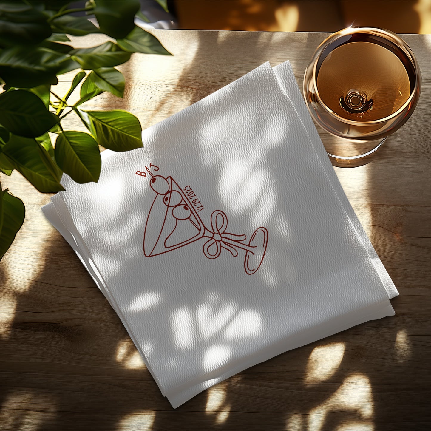 Cocktail Glass Drawing Cloth Napkin product