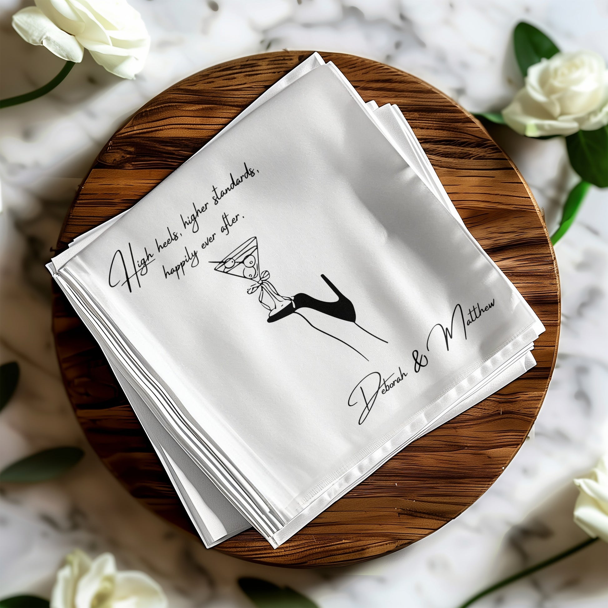 High Heels Higher Standards Design Handkerchief product