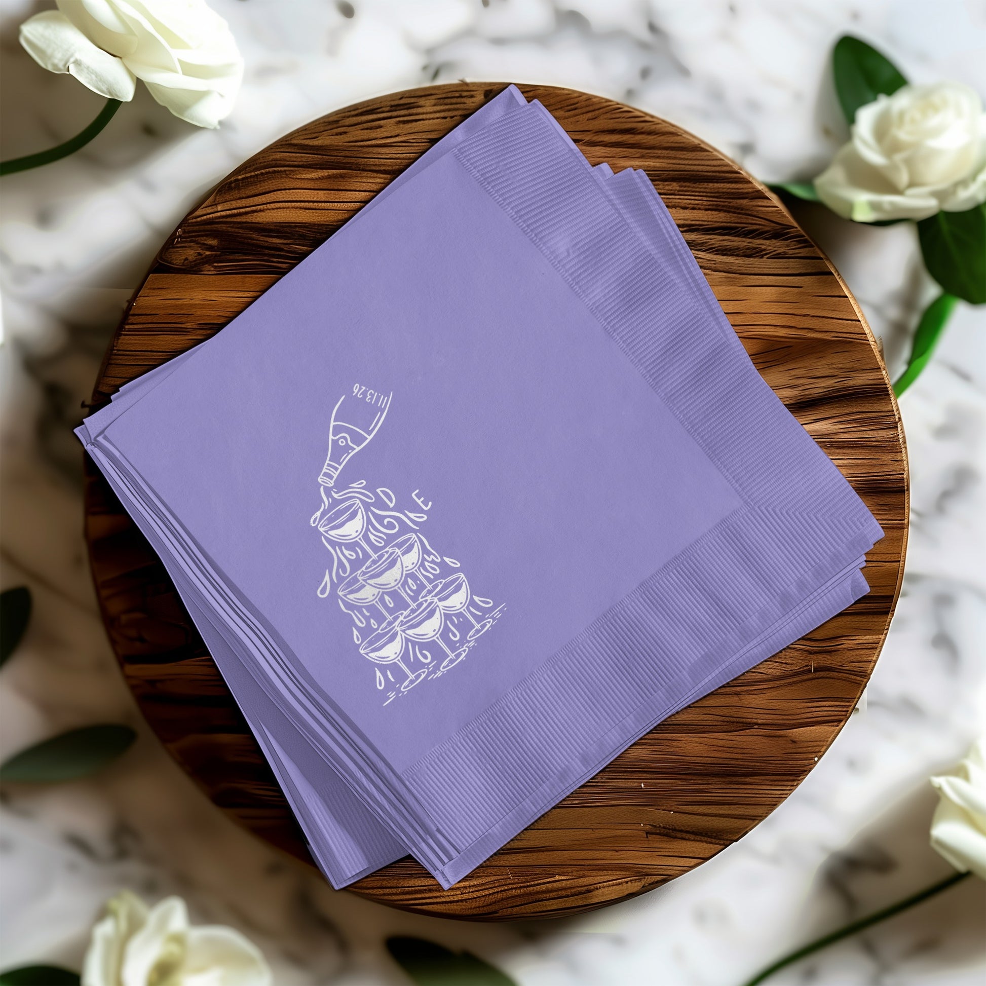 Elegant Light Purple Party Napkins Home Decor Product