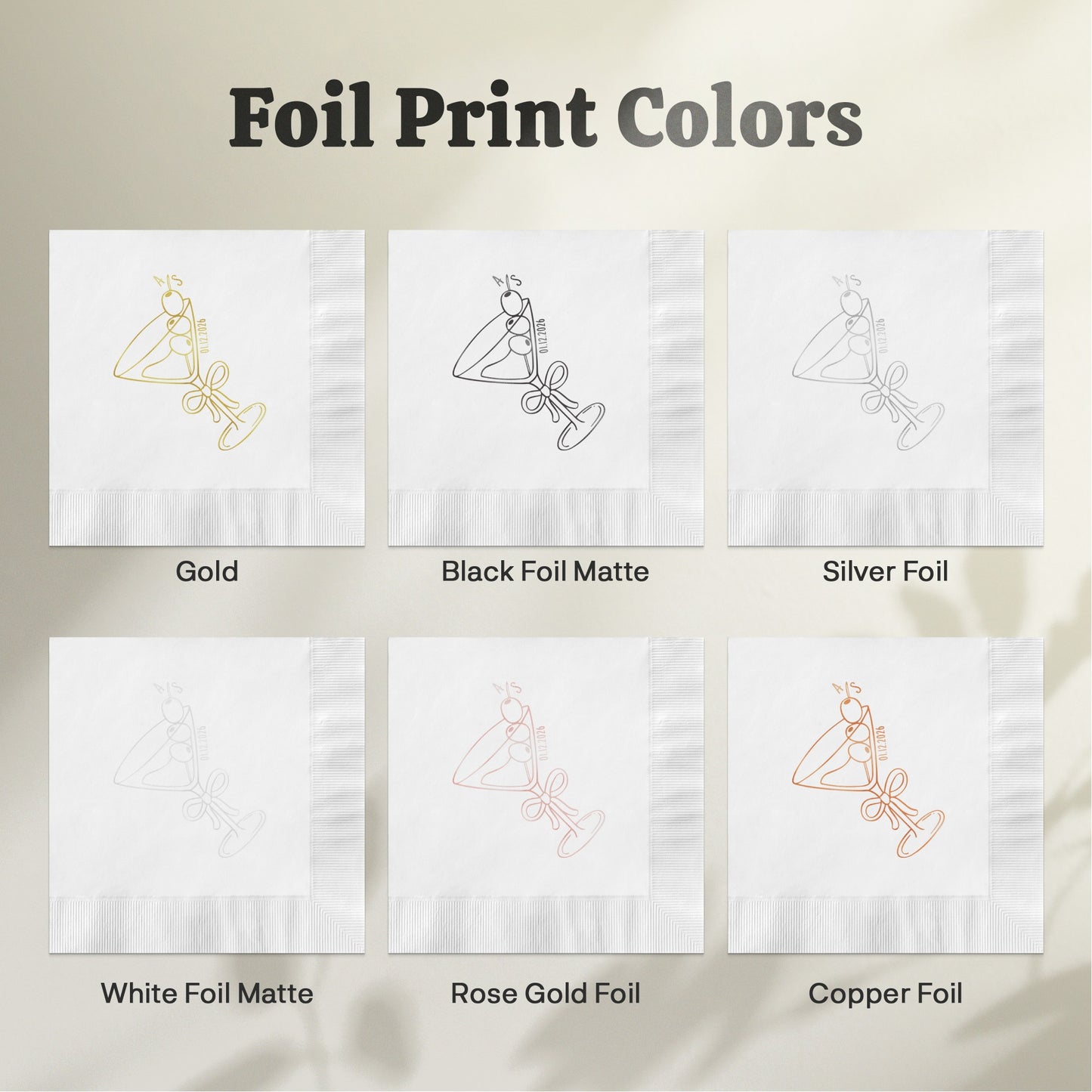 Foil Print Colors Elegant Options for Decorating product
