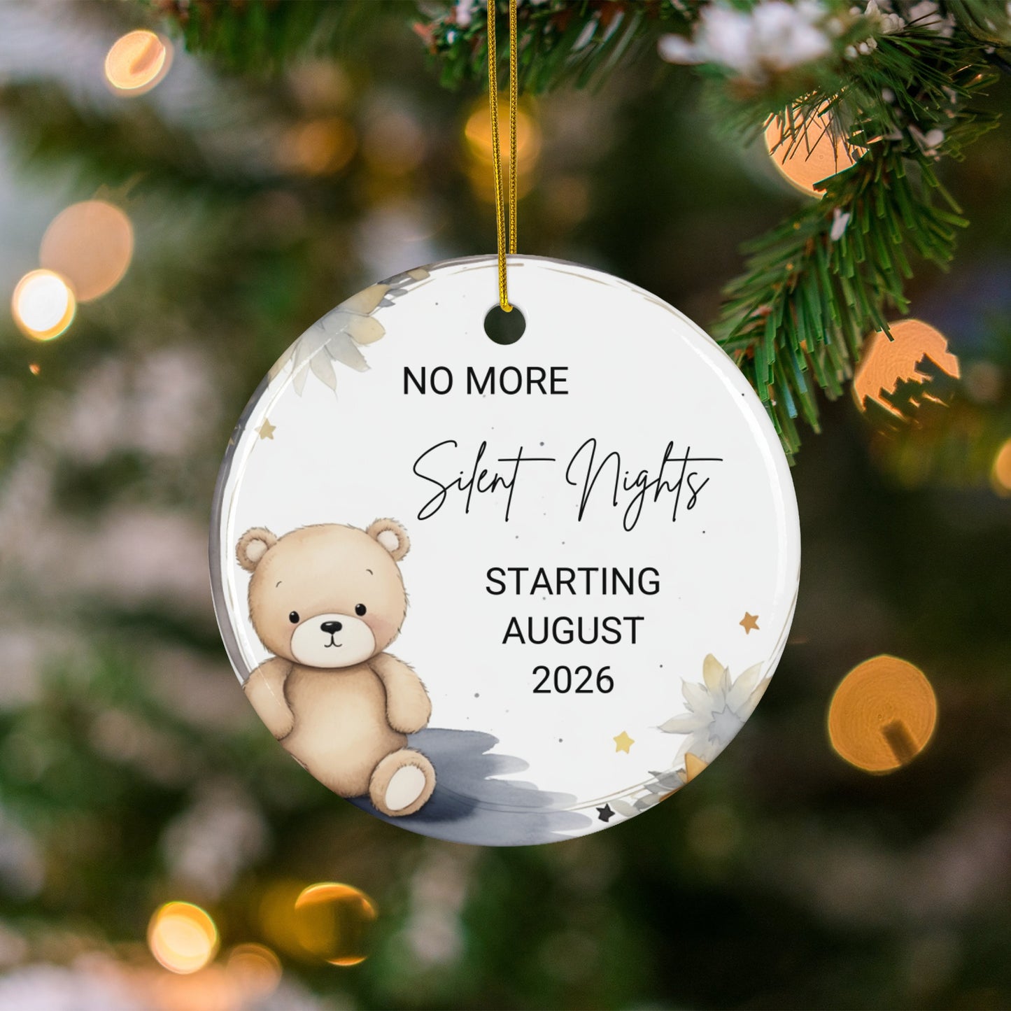 No More Silent Nights Starting August 2026 Ornament product