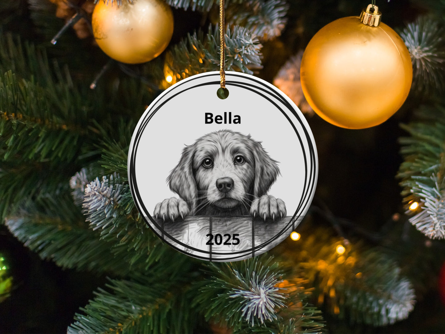 Personalized Pet Christmas Tree Ornament product