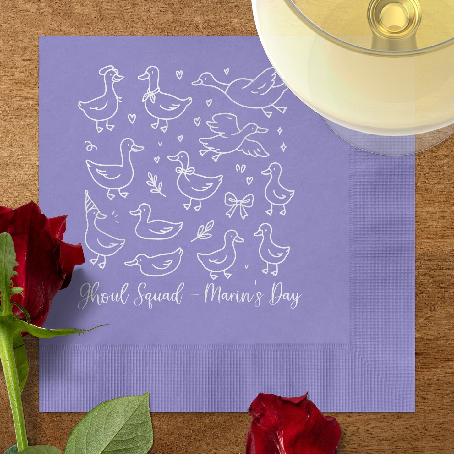 Ghoul Squad Marin's Day Purple Napkins product type