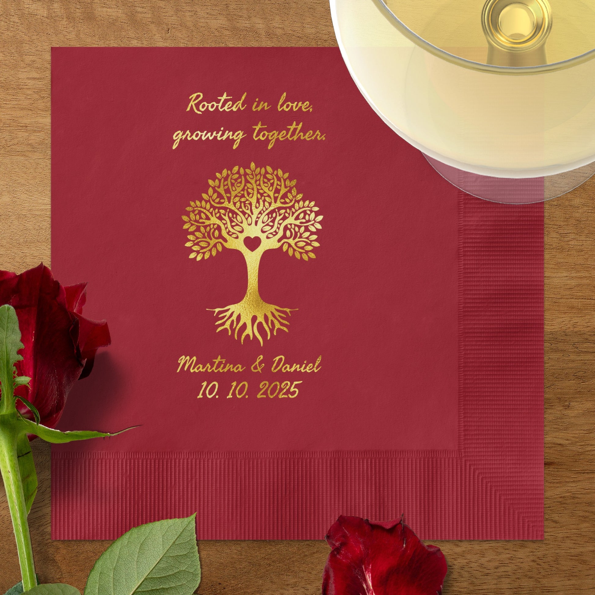 Rooted in love growing together party napkin product
