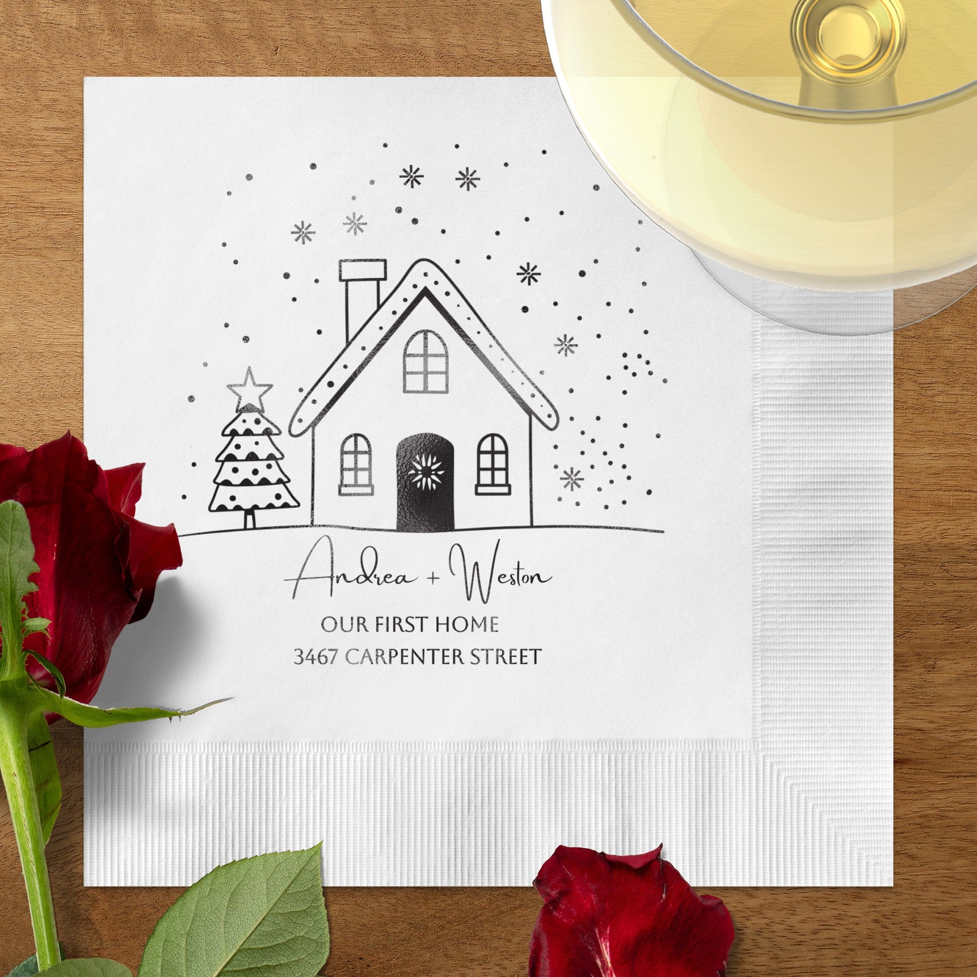 Our First Home Custom Printed Napkins product