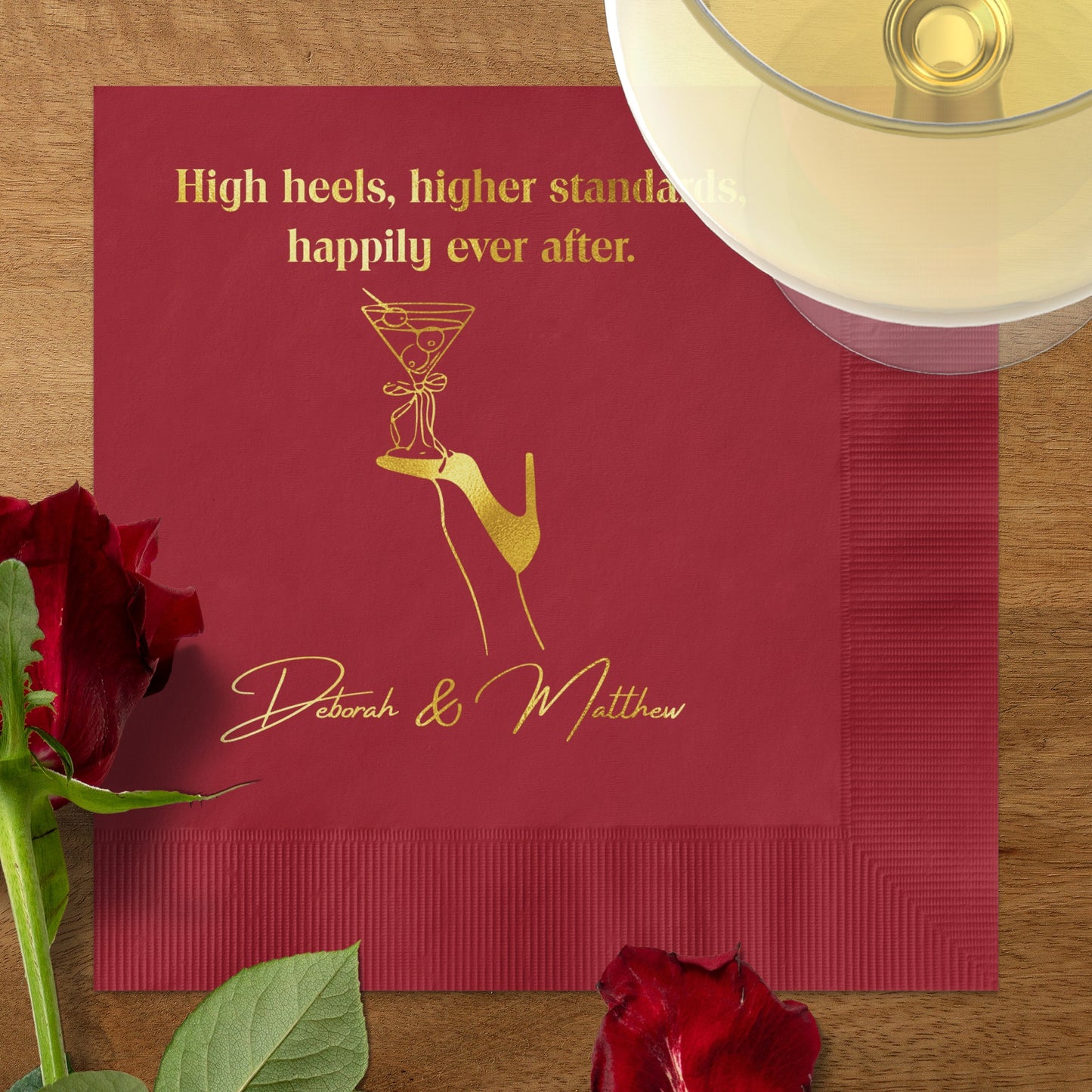 High heels higher standards happily ever after napkins product type
