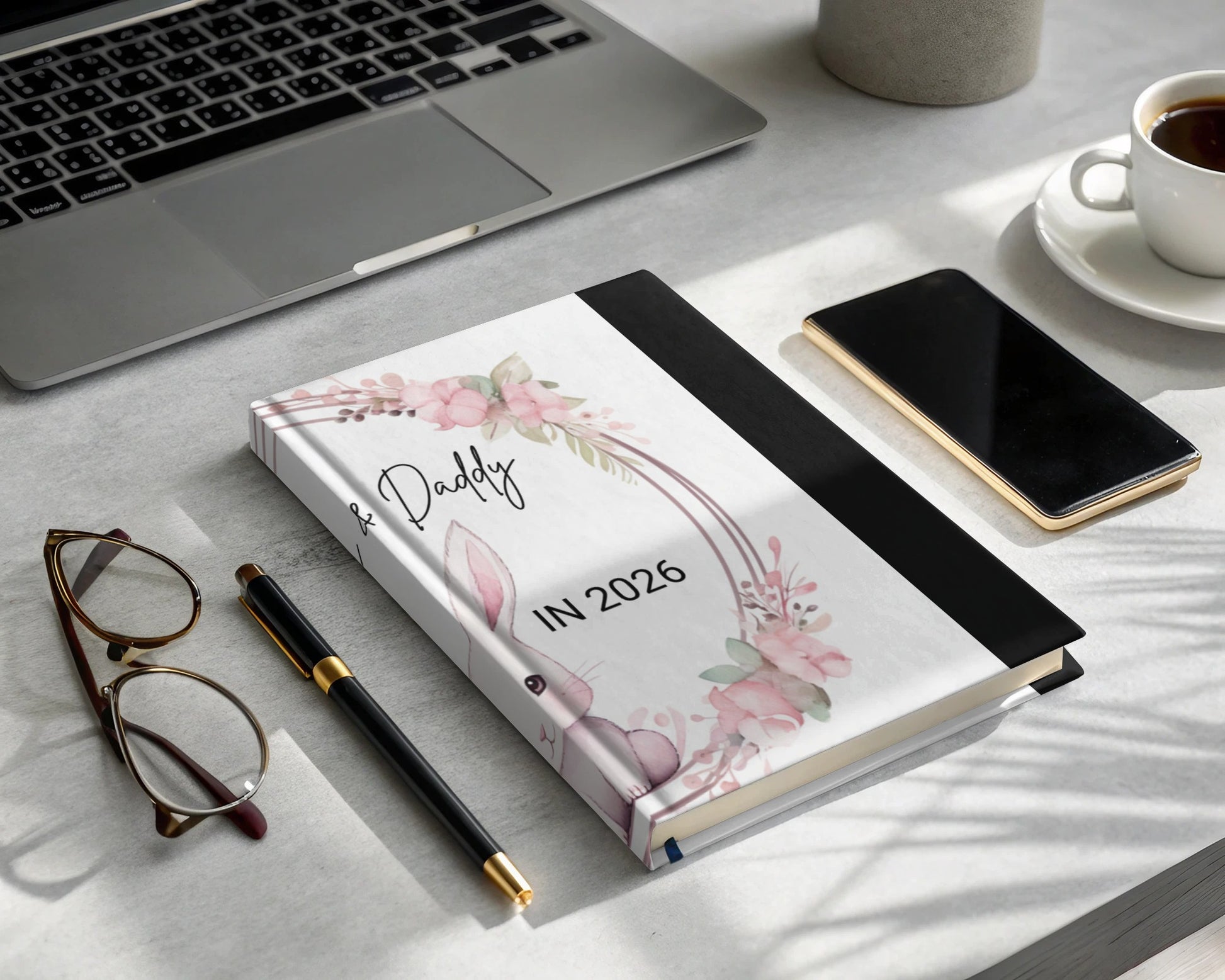 Daddy in 2026 Floral Design Hardcover Journal product