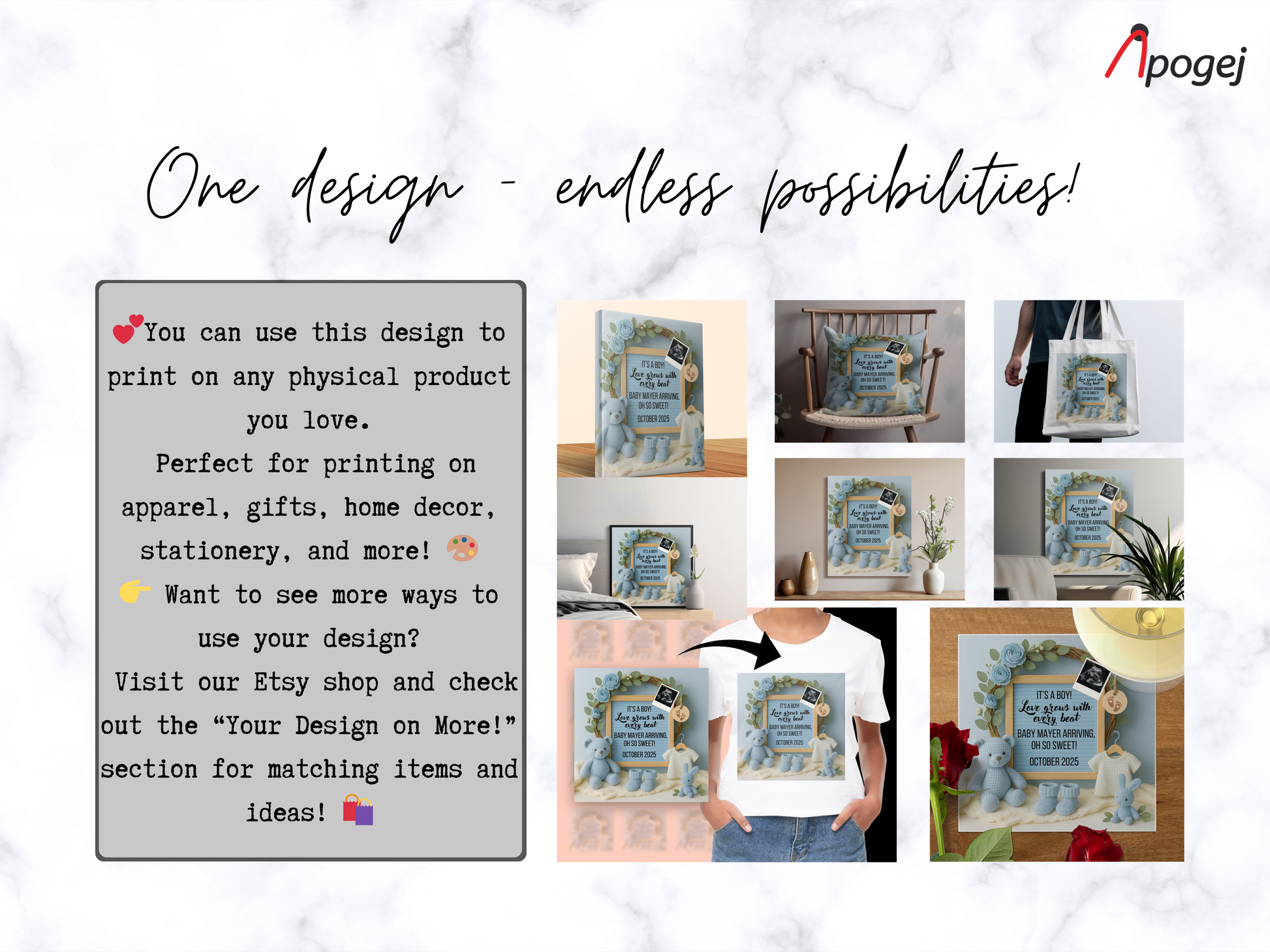 Versatile Graphic Design for Print on Demand, T-Shirts, Mugs, Posters, Home Decor Etsy Shop