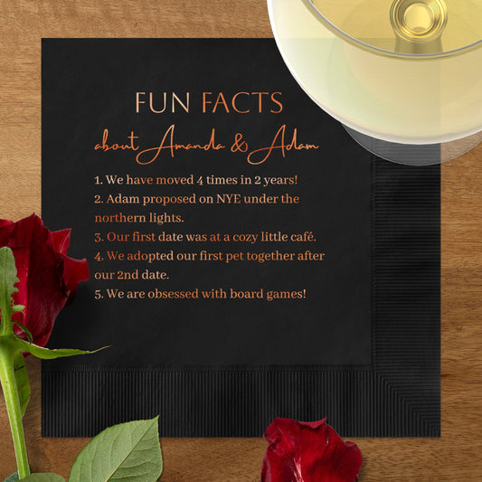 Fun Facts with Amanda Adam Napkin product