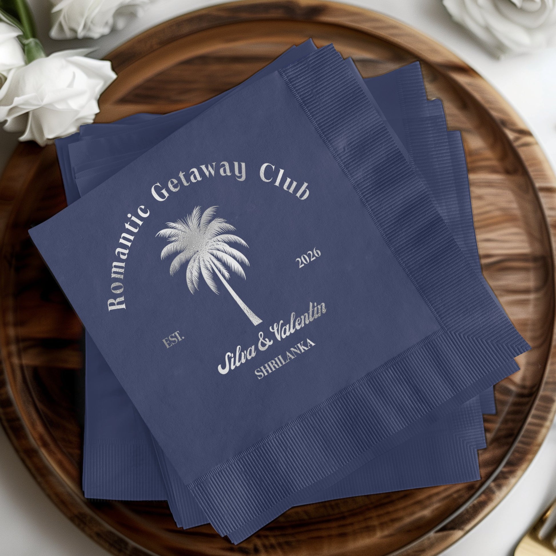 Romantic Getaway Club Custom Printed Napkin product