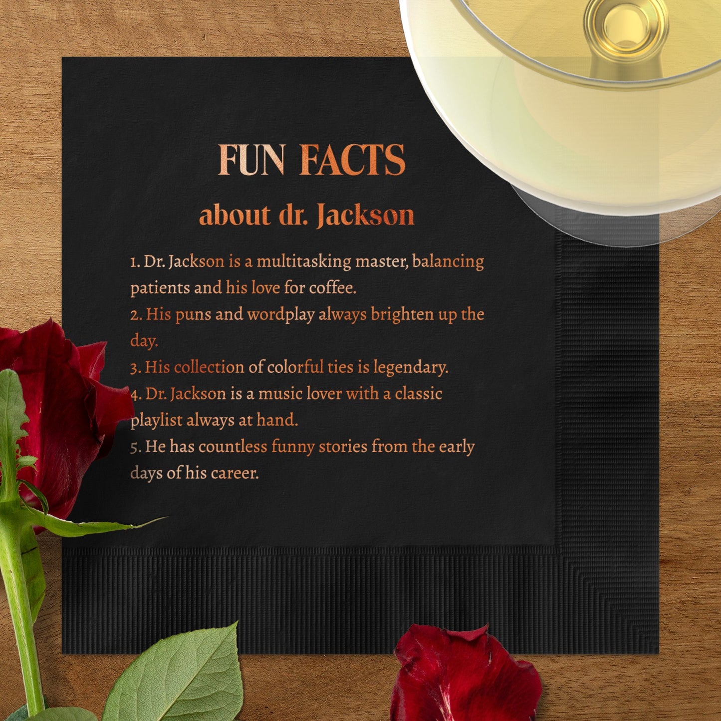 Fun Facts About Dr Jackson Beverage Napkin product