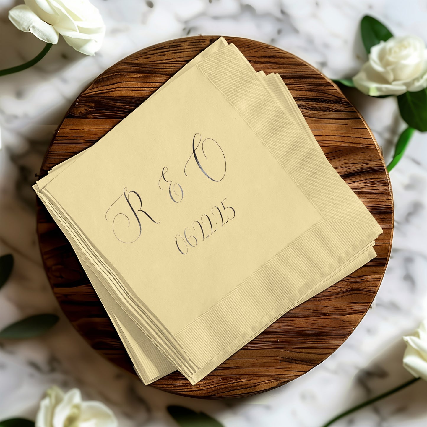 Elegant Personalized Monogrammed Napkins product