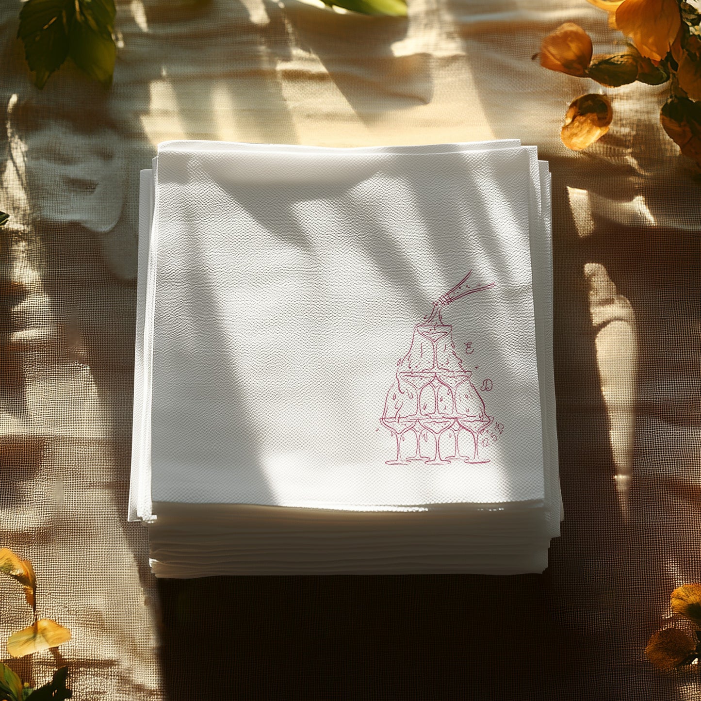 Elegant Stack Design White Handkerchief product