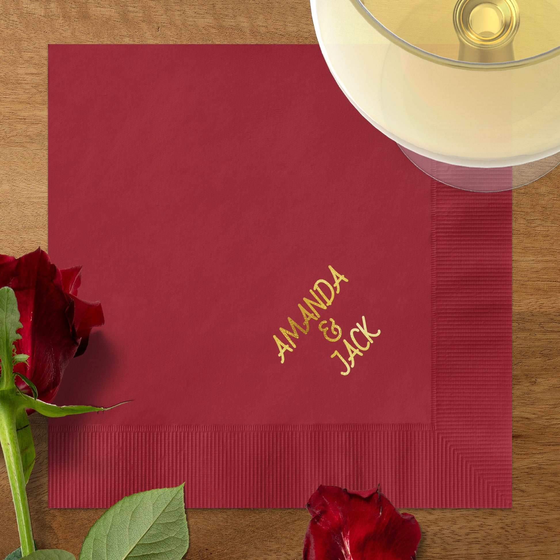 Amanda Jack Personalized Red Napkins product