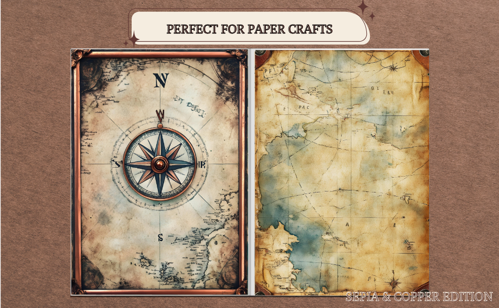 Amazon Book Pictures: The Vintage Explorer Series, Steampunk Maps Bundle, Printable Collection, 100 + PDF Downloadable Images