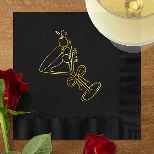 Elegant Personalized Wedding Anniversary Napkin product