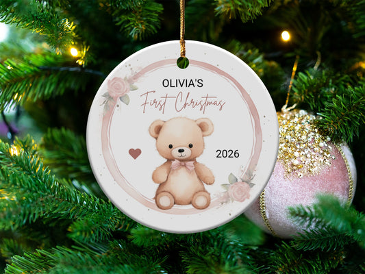 Personalized Baby First Christmas Ornament 2026 product type