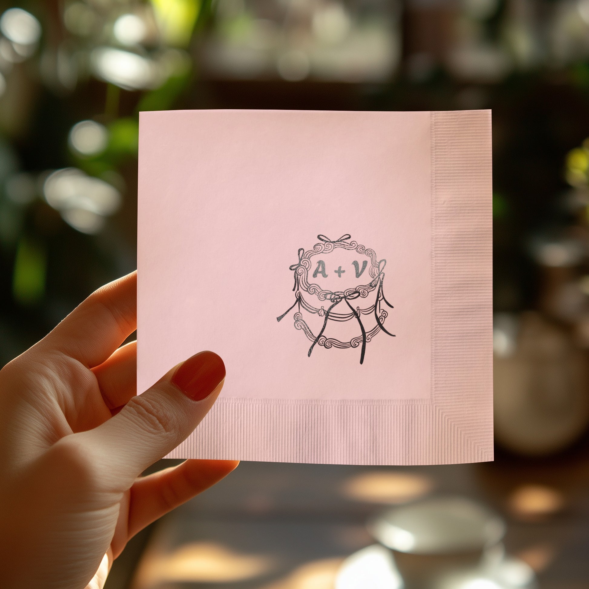 Elegant Personalized Napkin Wedding Decor product