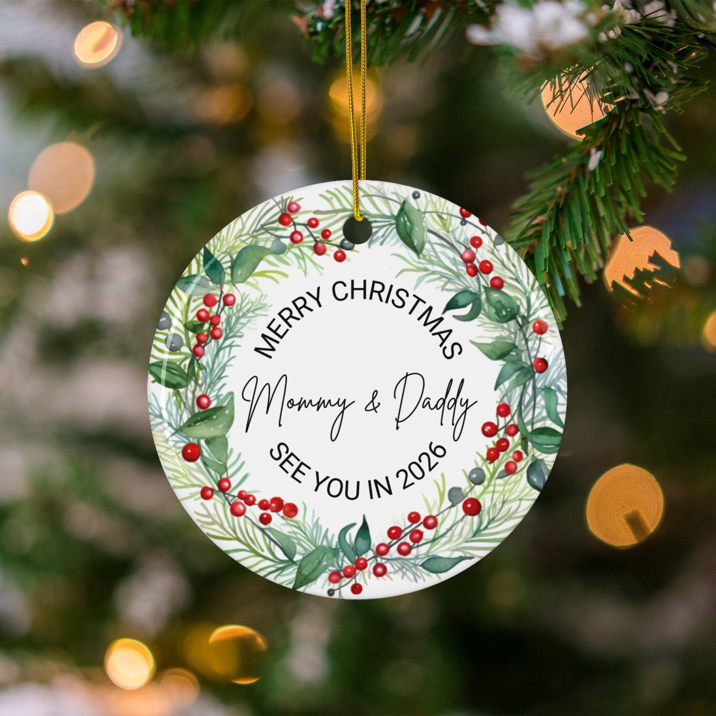 Merry Christmas See You In 2026 Ornament product