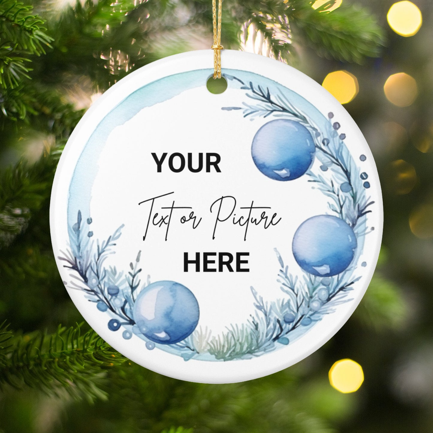 Personalized Winter Holiday Ornament product